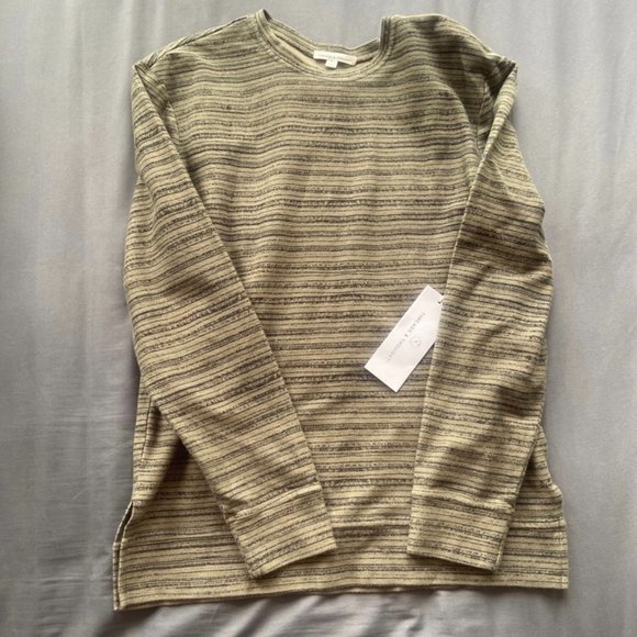 Threads 4 Thought Crew Neck Printed Pull Over Sweatshirt Mens Size Small S NWT - Picture 2 of 5